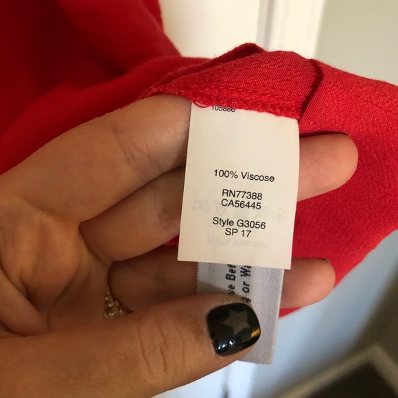 Red Madewell dress - light weight with tie neck detail - size M - Picture 4 of 4